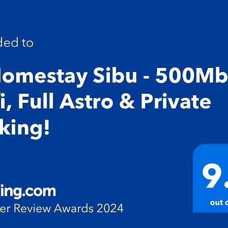 H Homestay Sibu - 1000Mbps 1Gbps Wifi, Astro & Auto Gate Parking Semi Detached House! エクステリア 写真